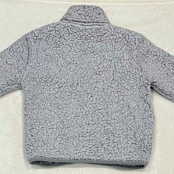Comfy Fleece Girls Pullover Size 10/12 — Super Soft Grey Cozy - Picture 2 of 3